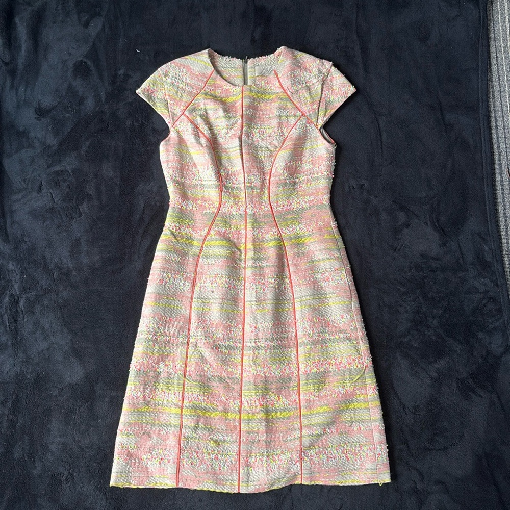 Lela Rose bouclé confetti dress